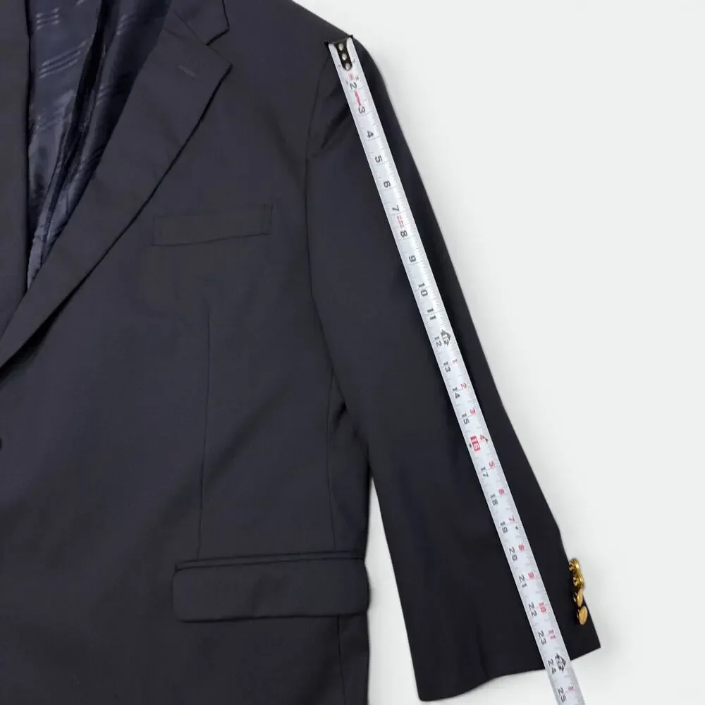 Brooks Brothers 1818 Madison Suit Jacket Mens 54R Navy VBC Italian Wool Blazer